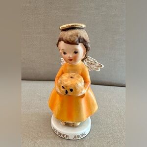 Rare Vintage October Angel Figurine.